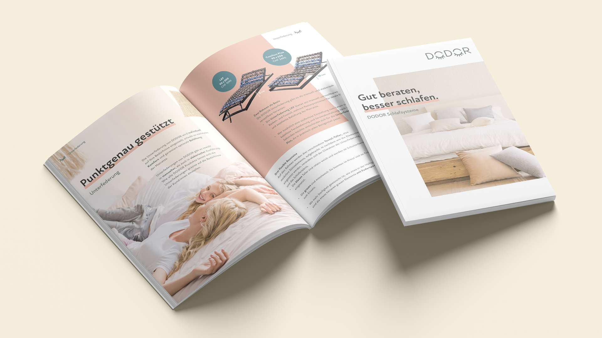 Die neuen DODOR-Broschüren im neuen Design.